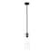 Z-Lite Alton Pendant, 1-Light, 4.75 In.W x 14.25 In.H, Matte Black/Clear+Frosted 824P-ROD-MB - alternate 3